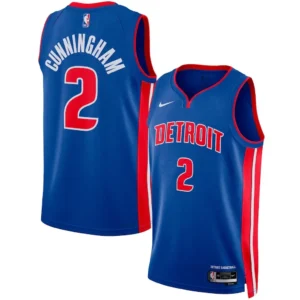 Detroit Pistons Cade Cunningham Nike Blue Swingman Jersey