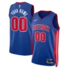 Detroit Pistons Nike Blue Swingman Custom Jersey - Icon Edition
