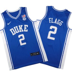 Duke #2 Cooper Flagg Blue Jersey Stitched