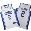 Duke Blue #2 Devils Cooper Flagg White Jersey Stitched