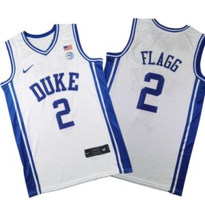 Duke Blue #2 Devils Cooper Flagg White Jersey Stitched