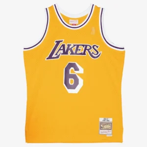 Eddie Jones Gold Los Angeles Lakers 1996-97 Hardwood Classics Swingman Player Jersey