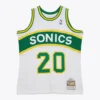 Gary Payton Seattle SuperSonics 1994-95 White Swingman Jersey