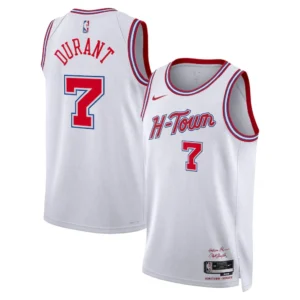 Houston Rockets Kevin Durant Nike White 2025-26 Swingman Jersey - City Edition