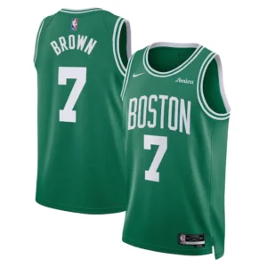 Jaylen Brown Kelly Green Boston Celtics Swingman Badge Player Jersey - Icon Edition