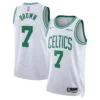 Jaylen Brown White Boston Celtics Swingman Badge Player Jersey - Association Edition