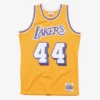 Jerry West Los Angeles Lakers 1971-72 Gold Swingman Player Jersey