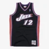 John Stockton Utah Jazz 1998-99 Black Swingman Player Jersey