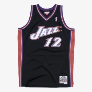 John Stockton Utah Jazz 1998-99 Black Swingman Player Jersey