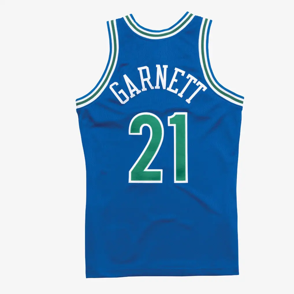 Kevin Garnett Minnesota Timberwolves 1995-96 Blue Authentic Jersey b Kevin Garnett Minnesota Timberwolves 1995 96 Blue Authentic Jersey b