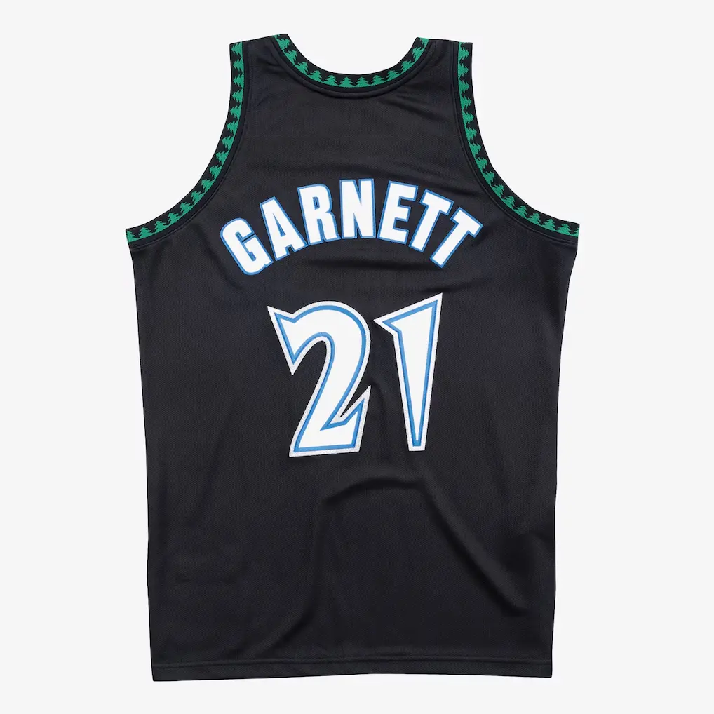 Kevin Garnett Minnesota Timberwolves 1997-98 Black Authentic Jersey b Kevin Garnett Minnesota Timberwolves 1997 98 Black Authentic Jersey b