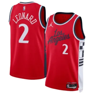 LA Clippers Kawhi Leonard Jordan Brand Red 2024-25 Swingman Jersey