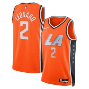 LA Clippers Kawhi Leonard Nike Orange 2025-26 Swingman Jersey - City Edition