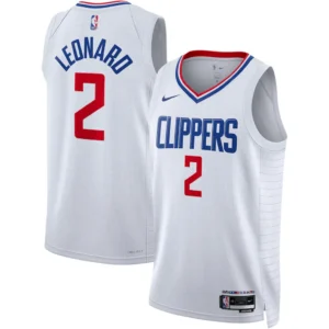 LA Clippers Kawhi Leonard Nike White Swingman Jersey