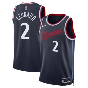 LA Clippers Nike Icon Edition Swingman Jersey - Navy - Kawhi Leonard
