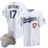 Dodgers Shohei Ohtani White 2026 Gold Collection Jersey Stitched