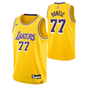 Los Angeles Lakers Luka Doncic Nike Gold Swingman Jersey