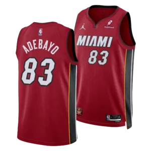 Miami Heat Jordan Statement Edition Swingman Jersey - Red - Bam Adebayo