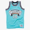 Mike Bibby Vancouver Grizzlies 1998-99 Turquoise Swingman Player Jersey