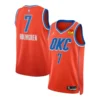 Oklahoma City Thunder Chet Holmgren Orange Jersey