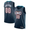 Oklahoma City Thunder Nike Blue 2025-26 City Edition Swingman Custom Jersey