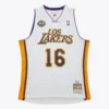 Pau Gasol Los Angeles Lakers 2008-09 White Noche Latina Swingman Jersey