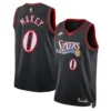 Philadelphia 76ers Tyrese Maxey Nike Black Swingman Jersey - Classic Edition
