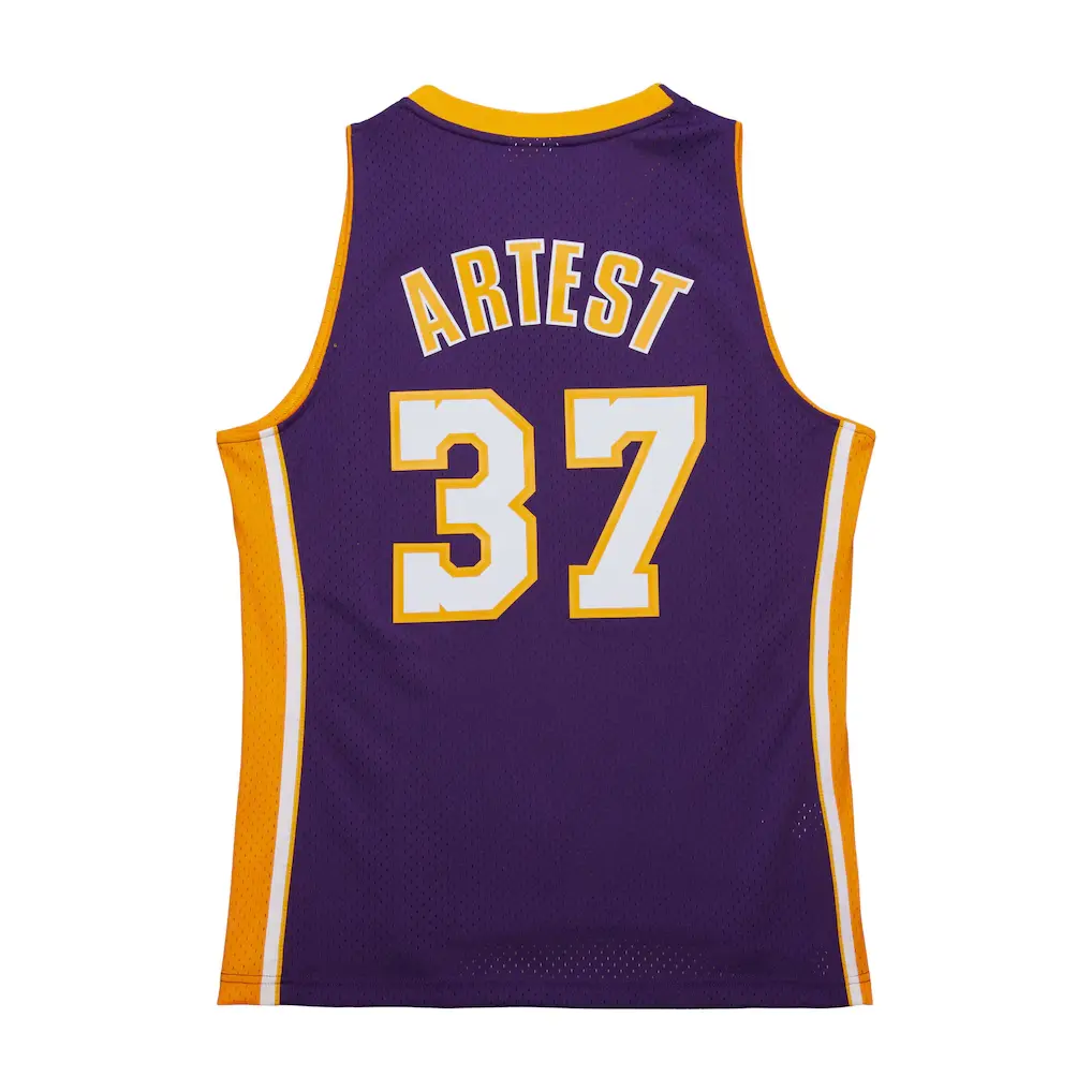 Ron Artest Los Angeles Lakers 2009-10 Purple Swingman Jersey b Ron Artest Los Angeles Lakers 2009-10 Purple Swingman Jersey b
