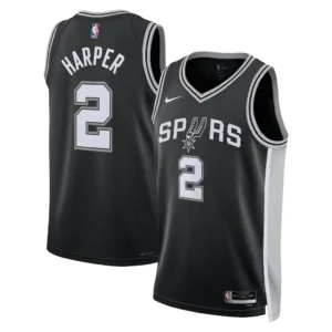San Antonio Spurs Dylan Harper Nike Black 2025 Swingman Jersey