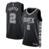 San Antonio Spurs Dylan Harper Nike Black Statement 2025 Swingman Jersey