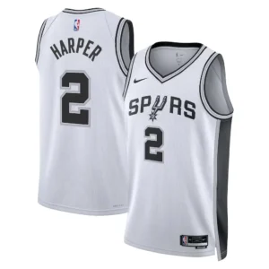 San Antonio Spurs Dylan Harper Nike White 2025 Swingman Jersey