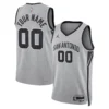 San Antonio Spurs Jordan Brand Silver Swingman Custom Jersey