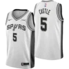 San Antonio Spurs Men's Nike Association Edition Swingman Stephon Castle Jersey