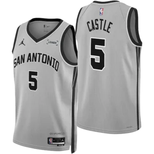 San Antonio Spurs Men's Nike Stephon Castle 2025-2026 Statement Edition Swingman Jersey