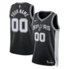 San Antonio Spurs Nike Black Swingman Custom Jersey