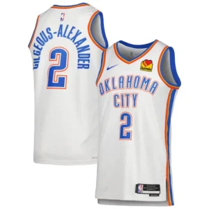 Shai Gilgeous-Alexander #2 Thunder White Jersey Stitched