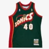 Shawn Kemp Green Seattle SuperSonics 1995-96 Authentic Jersey