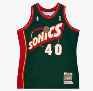 Shawn Kemp Green Seattle SuperSonics 1995-96 Authentic Jersey