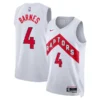 Toronto Raptors Nike Association Edition Swingman Jersey - White - Scottie Barnes