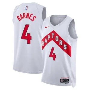 Toronto Raptors Nike Association Edition Swingman Jersey - White - Scottie Barnes