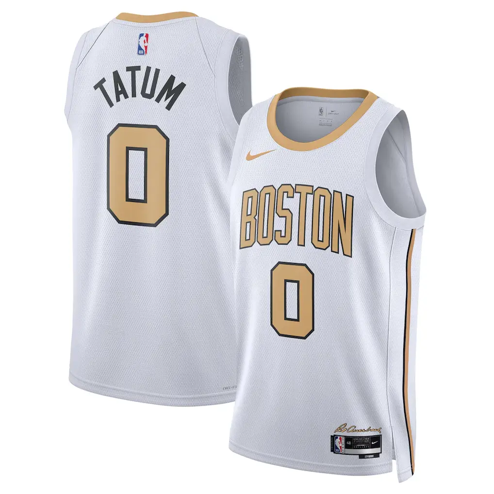 Jayson Tatum White Boston Celtics 2025-26 Jersey Stitched - City Edition 1 ayson Tatum White Boston Celtics 2025-26 Swingman Jersey - City Edition