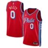 hiladelphia 76ers Tyrese Maxey Jordan Brand Red Swingman Jersey