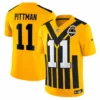 ittsburgh Steelers Michael Pittman Jr. Gold Alternate 1933 Throwback Jersey