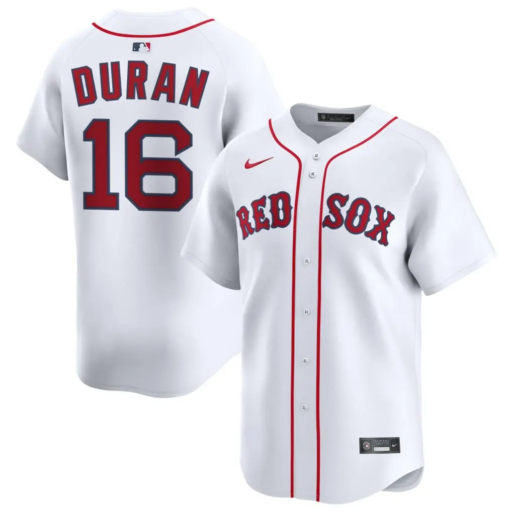 Boston Red Sox Jarren Duran White Home Jersey Stitched 1 Boston Red Sox Jarren Duran Nike White Home Player Jersey
