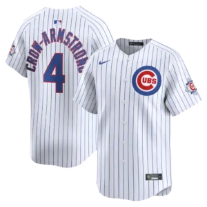 Chicago Cubs Pete Crow-Armstrong Nike White 150th Anniversary Limited Jersey