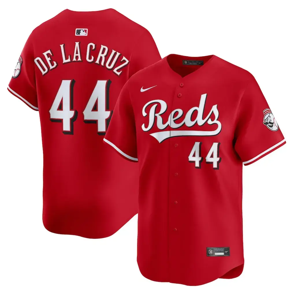 Cincinnati Reds Elly De La Cruz Red Alternate Limited Jersey Stitched 1 Cincinnati Reds Elly De La Cruz Red Alternate Limited Jersey Stitched