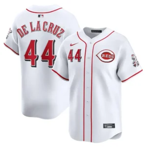 Cincinnati Reds Elly De La Cruz White Home Limited Jersey Stitched