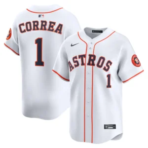 Houston Astros Carlos Correa Nike White Home Limited Player Jersey