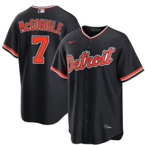 Kevin McGonigle Detroit Tigers Alternate Navy Jersey