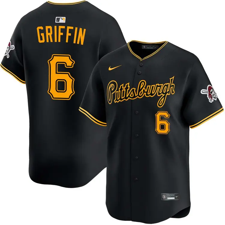 Konnor Griffin Pittsburgh Pirates Alternate Road Limited Jersey Stiched 1 Konnor Griffin Pittsburgh Pirates Alternate Road Limited Jersey